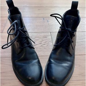 Rarely Worn Camper Black Leather Lace-Up Women’s Combat/Ankle Boots